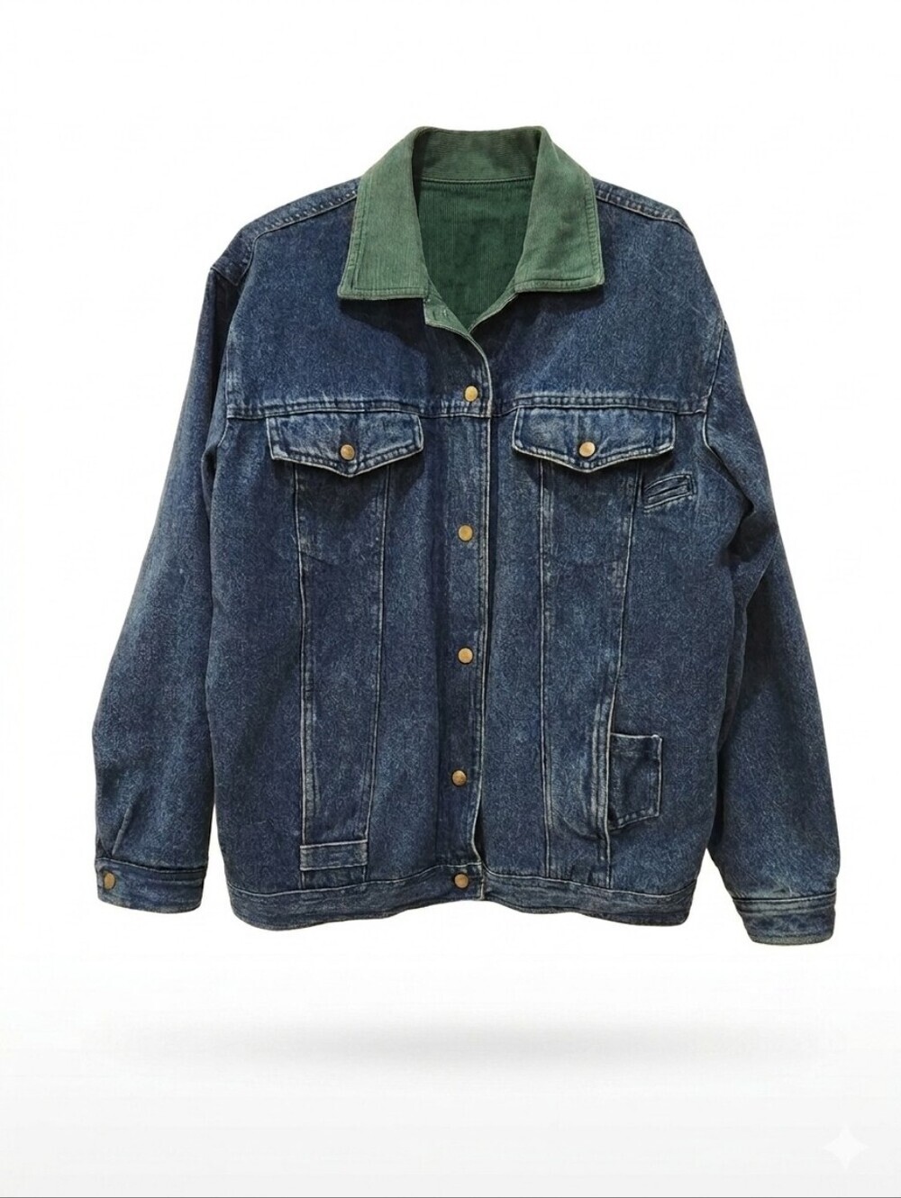 Vintage Together Reversible Denim & Corduroy Jacket - Men’s Medium / Oversized